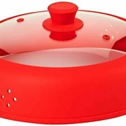 Best deal 🤩 Microwave Cover Glass - Splatter Cover | Bezrat Vented Glass Microwave Plate Cover |Microwave Cover For Food Silicone With Glass | 100% Food Grade |Anti-Splatter Lid Dishwasher Safe For Plates & Bowls 11.8" (Black) ✨ -Small Appliance Parts Shop 31Z2wyZ L5L. AC