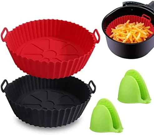 Wholesale ✨ Silicone Air Fryer Basket Liners Square - 2Pcs Reusable Air Fryer Silicone Pots For Food Safe Air Fryers Oven Accessories(8.1 Inch) 8 Inch-square ❤️ 8 Wholesale ✨ Silicone Air Fryer Basket Liners Square - 2Pcs Reusable Air Fryer Silicone Pots For Food Safe Air Fryers Oven Accessories(8.1 Inch) 8 Inch-square ❤️ - Image 6