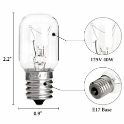 Wholesale 😉 Belleone Microwave Light Bulb For Whirlpool GE, 125V 40W Microwave Light Bulbs Under Hood For Whirlpool GE Kenmore LG Maytag Amana Over The Range Hood Microwave - Replaces 8206232A WB25X10030, E17 Base, 2PCS 👍 -Small Appliance Parts Shop 411Dz3uPe4L