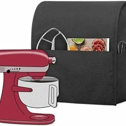 Buy ⌛ Luxja Dust Cover Compatible With 6-8 Quart Stand Mixer, Cloth Cover With Pockets For Stand Mixer And Extra Accessories (Compatible With 6-8 Quart Stand Mixer), Gray Dots 👍 -Small Appliance Parts Shop 411HYa386wL. AC