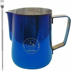 Cheapest 🔔 ZOWIE KING Milk Frothing Pitcher 12oz,Espresso Steaming Pitcher 12oz,Espresso Machine Accessories,Milk Frother Cup 12oz,Milk Coffee Cappuccino Latte Art,Stainless Steel Jug 😉 -Small Appliance Parts Shop 412Syoj8VL. AC