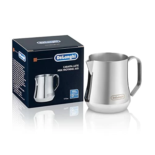 Hot Sale ⭐ De'Longhi Stainless Steel Milk Frothing Pitcher, 12 Ounce (350 Ml), Barista Tool, Frother Jug For Espresso Machine Coffee Cappuccino Latte Art, DLSC0, 12 Oz ✨ 3 Hot Sale ⭐ De'Longhi Stainless Steel Milk Frothing Pitcher, 12 Ounce (350 Ml), Barista Tool, Frother Jug For Espresso Machine Coffee Cappuccino Latte Art, DLSC0, 12 Oz ✨