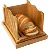 Deals 💯 Comfify Bamboo Bread Slicer For Homemade Bread Loaf – Wooden Bread Cutting Board With Crumble Holder – Foldable, Adjustable And Compact Loaf Cutter – Thin Or Thick Slices 🧨