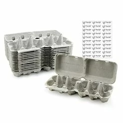 Best reviews of ✔️ Cornucopia Brands Cornucopia Half Dozen Egg Cartons (30-Pack); Split Apart Style For 6 Egg Or 12 Egg Use; Holds 180 Eggs Total ⭐