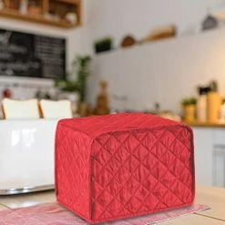 Outlet ✔️ 2 Slice Toaster Appliance Cover,Quilted Toaster Cover Bread Maker Cover,Kitchen Small Appliance Covers,Universal Size Microwave Toaster Oven Cover,Dustproof Cover For Most Standard 2 Slice Toasters Red 👍 -Small Appliance Parts Shop 415HfHi7tPL