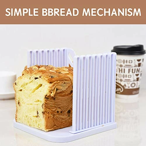 Brand new 👍 Akamino Bread Slicer, Bread Slicers For Homemade Bread, Folding And Adjustable Thicknesses Bread Cutter(White) 💯 9 Brand new 👍 Akamino Bread Slicer, Bread Slicers For Homemade Bread, Folding And Adjustable Thicknesses Bread Cutter(White) 💯 - Image 7