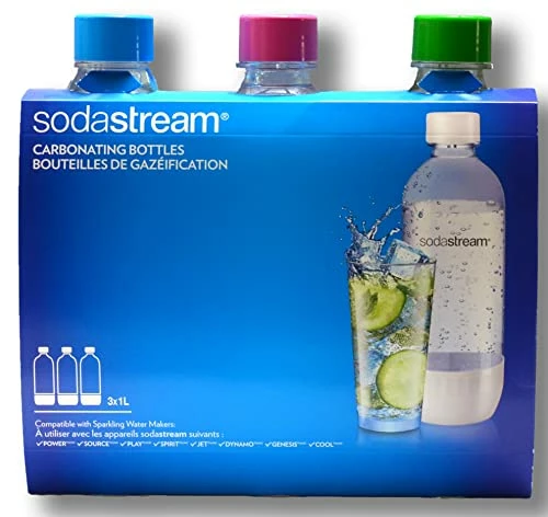 Best Pirce ✨ Soda Stream 3 Pack Original Sodastream Reusable Sparkling Water Carbonating Bottles 1L 1 Liter Bundle With Kidscare 14 Inch Bottle Cleaning Brush ⌛ 7 Best Pirce ✨ Soda Stream 3 Pack Original Sodastream Reusable Sparkling Water Carbonating Bottles 1L 1 Liter Bundle With Kidscare 14 Inch Bottle Cleaning Brush ⌛ - Image 5