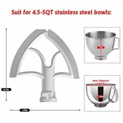 Buy 🎉 Ucho Flex Edge Beater For Kitchenaid Kitchen Aid Mixer Accessory, Kitchen Aid Attachments For Mixer, Fits Tilt-Head Stand Mixer Bowls For 4.5-5 Quart Bowls,Beater With Flexible Silicone Edges 😉 9 Buy 🎉 Ucho Flex Edge Beater For Kitchenaid Kitchen Aid Mixer Accessory, Kitchen Aid Attachments For Mixer, Fits Tilt-Head Stand Mixer Bowls For 4.5-5 Quart Bowls,Beater With Flexible Silicone Edges 😉 -Small Appliance Parts Shop 4175V8CKruL