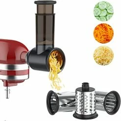 Hot Sale 🎁 Slicer Shredder Attachment For Kitchenaid Stand Mixer, Cofun Shredder Accessories,Kitchen Aid Mixer Assecories For Kitchenaid Mixer, Cheese Grater Attachment For Kitchenaid With 3 Blades White 🔥 -Small Appliance Parts Shop 417YdPwF3cL. AC