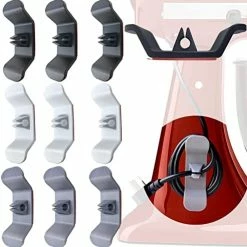 Best Sale ✨ Siaomo Appliance Cord Organizer For Kitchen Appliances Cord Organizer Stick On Adhesive Cord Holder Keeper Tidy Cord Wrapper For Small Home Appliances (Grey+White) 4pack-(gray+white) 😉 -Small Appliance Parts Shop 417ZtuAt7aL. AC
