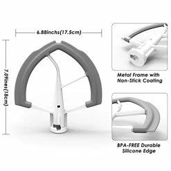 Flash Sale 😀 KITOART Flex Edge Beater For KitchenAid Mixer 6 Quart Bowl-Lift Stand Mixer, Beater With Silicone Edge, Perfect 6 QT Bowl-Lift Stand Mixer Attachment, Mixer Accessory ✔️ -Small Appliance Parts Shop 418uN5o8ZnL