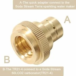 Hot Sale ๐ Quick Adapter For CO2 Soda Water Bubbler Compatible With Soda Stream DUO/Terra/Art Sparkling Water Maker Connecting CO2 Cylinder With TR21-4 Male Thread Soda Maker Valve Refill Accessories โ 11 Hot Sale ๐ Quick Adapter For CO2 Soda Water Bubbler Compatible With Soda Stream DUO/Terra/Art Sparkling Water Maker Connecting CO2 Cylinder With TR21-4 Male Thread Soda Maker Valve Refill Accessories โ -Small Appliance Parts Shop 41A07zWTGEL