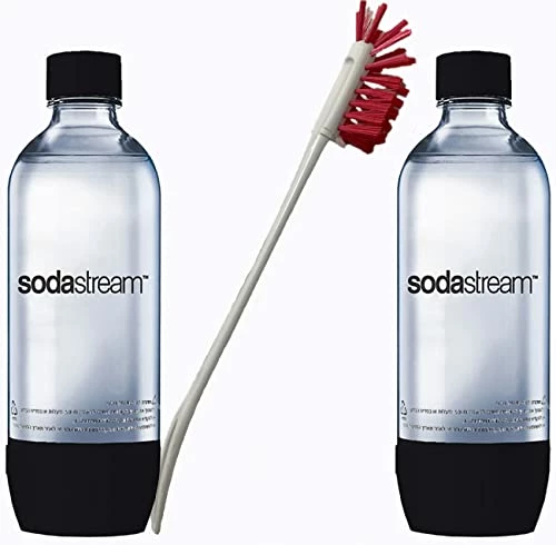 Promo ๐ Sodastream 2 Pack Black Original Premium 1 Liter Carbonating Reusable Bottles 1L Soda Stream Water Bundle With Kidscare Bottle Cleaning Brush ๐งจ 3 Promo ๐ Sodastream 2 Pack Black Original Premium 1 Liter Carbonating Reusable Bottles 1L Soda Stream Water Bundle With Kidscare Bottle Cleaning Brush ๐งจ