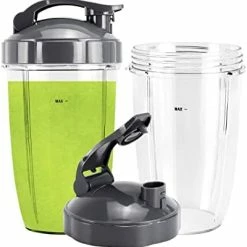 Discount 🎁 Feilifan 2-Pack Blender Replacement Cups 24 Oz For Original NutriBullet Pro 900w/ 600w Extractor Blade Juicer Parts With 2 Flip Top To Go Lids 🤩 -Small Appliance Parts Shop 41ATYmZDkIL. AC