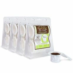 Deals 🌟 Perfect Pod EZ-Cup Disposable Paper Filters With Patented Lid Design For Reusable Coffee Pods 4-Pack (200 Filters) ⌛