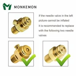 Best deal 🔔 CGA320 G1/2 CO2 Cylinder Refill Adapter Hose, CO2 Refill Station Connector Kit For Filling Soda-maker(CGA320 To TR21-4, Dual Valve With Gauge) (24 Inch) 🎉 -Small Appliance Parts Shop 41DUv9nNbgL