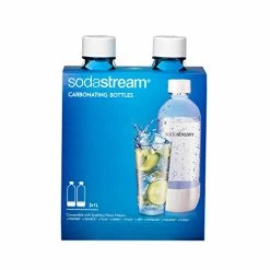 Best Sale 🎁 SodaStream Fizzi One Touch Sparkling Water Maker (White) With CO2 And BPA Free Bottle & Carbonating Bottle, 1 Liter, White (Pack Of 2) 🌟 -Small Appliance Parts Shop 41FFDU9JhAL