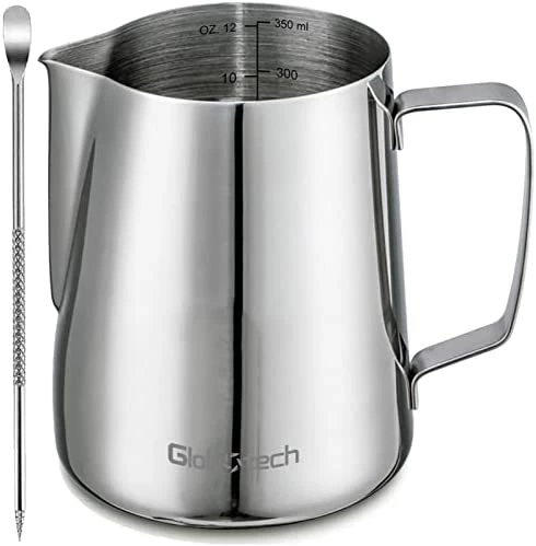 Best deal π€© GLOBOTECH Milk Frothing Pitcher Latte Cup - Stainless Steel Pitcher Latte Art Espresso Machine Accessories Steaming Pitcher Cappuccino Coffee Milk Frother Cups 12 Oz (350ml)β¦ 02 Blue β 16 Best deal π€© GLOBOTECH Milk Frothing Pitcher Latte Cup - Stainless Steel Pitcher Latte Art Espresso Machine Accessories Steaming Pitcher Cappuccino Coffee Milk Frother Cups 12 Oz (350ml)β¦ 02 Blue β - Image 14