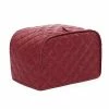 Outlet 😀 BETTERLEE 4 Slice Toaster Cover, Kitchen Small Appliance Cover Fingerprint And Greasy Protection, Machine Washable Polyester Toaster Dustproof Cover (Red) 💯