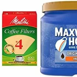 Best Pirce ⭐ Melitta #4 Coffee Filters, Natural Brown, 2 Pack Of 100 Filters ✔️ -Small Appliance Parts Shop 41GiiTF0jL. AC