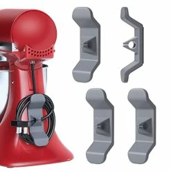 Cheap 🔔 Cord Organizer For Appliances, 4 Pack Cord Wrapper For Appliances, Appliance Cord Organizer Compatible With Stand Mixer, Air Fryer, Coffee Maker, Toaster (Gray) 🔔