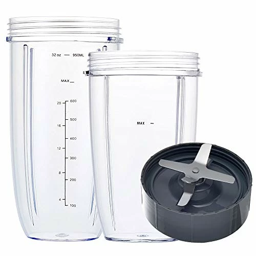 Promo 🤩 Blender Replacement Parts For Nutribullet, 32oz & 24oz Cups With Replacement Extractor Blade, Compatible With Nutri Bullet 600W/900W Blenders (3 PCS) Gray 🔥 3 Promo 🤩 Blender Replacement Parts For Nutribullet, 32oz & 24oz Cups With Replacement Extractor Blade, Compatible With Nutri Bullet 600W/900W Blenders (3 PCS) Gray 🔥