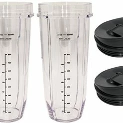 Flash Sale ⭐ Blendin 32 Ounce Cup With Sip N Seal Lids - Replacement Jar Compaible With Nutri Ninja Auto-iQ 1000W And Duo Blenders - Premium Blender Cups Replacement (2 Pack) ✔️ -Small Appliance Parts Shop 41IYKLABhIL