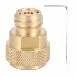New 🤩 CO2 Cylinder Refill Adapter Replacement Brass Tank Canister Conversion For Soda Maker Home Machine(Gold) 🤩