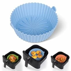 Outlet ⭐ Loveuing Air Fryer Silicone Liners - Reusable Non-stick Air Fryer Silicone Pot Liner Compatible With COSORI Air Fryer Basket Accessories, Fit 3-6 Qt Gr 🔔