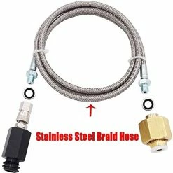 Buy 👏 Upgraded Soda Machine Co2 Adapter With High Pressure Stainless Steel External Hose, CGA320 Co2 Tank Direct Adapter To TR21-4 G1/2 Soda Water Machine (36 Inch) 🔥 -Small Appliance Parts Shop 41Lyc2zGH7L