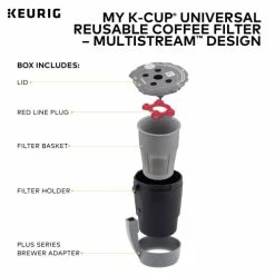 Brand new ๐คฉ Keurig My K-Cup Universal Reusable Filter MultiStream Technology - Gray ๐ 10 Brand new ๐คฉ Keurig My K-Cup Universal Reusable Filter MultiStream Technology - Gray ๐ -Small Appliance Parts Shop 41NByFs0gkL