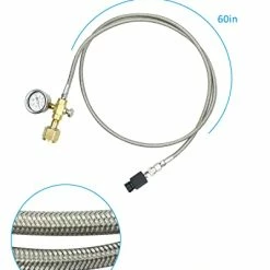 Deals 🤩 60in Fit For Soda Stream Adapter Hose Kit With Big Pressure Gauge CGA320 To TR21-4 Soda Maker Co2 Tank Direct Adapter Hose Maximum Working Pressure 4500PSI 🎁 -Small Appliance Parts Shop 41OSXPQOBcL