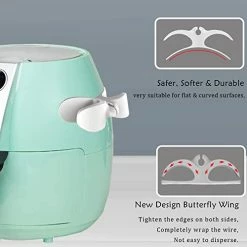 Hot Sale 🎉 4PCS Cord Organizer For Appliances, Kitchen Appliances Cord Winder Cord Wrapper For Appliances, Cord Holder Stick On Pressure Cooker, Mixer, Toaster, Air Fryer With 8PCS Cable Organizer Items White*4 ⭐ -Small Appliance Parts Shop 41OXC6nAKcL