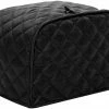 Brand new 🤩 JIAKAI 4 Slice Toaster Cover, Polyester Fabric Quilted Four SliKitchen Small Appliance Dust Cover And Fingerprint Protection ( Black) Four Slice 🔥 -Small Appliance Parts Shop 41OrVS6ENlL