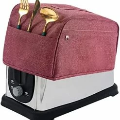 Deals 😀 2 Slice Toaster Cover, Toaster Bags With Pockets, Bread Toaster Oven Dustproof Cover, Toaster Storage Bag, Appliance Covers For Kitchen Small Appliance, Fingerprint Protection, Gift For 👩 Women (S, Grey) ⌛ -Small Appliance Parts Shop 41PtXUEkxL. AC