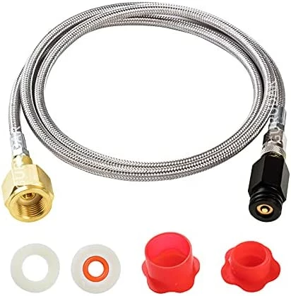 Budget π GURUDAR CO2 Tank CO2 Cylinder Direct Adapter With 60in Stainless Steel Hose, CGA320 To TR21-4 Carbonated Water Soda Maker Connector For SodaStream Fizzi One Touch Jet Aqua Fizz π 11 Budget π GURUDAR CO2 Tank CO2 Cylinder Direct Adapter With 60in Stainless Steel Hose, CGA320 To TR21-4 Carbonated Water Soda Maker Connector For SodaStream Fizzi One Touch Jet Aqua Fizz π - Image 9