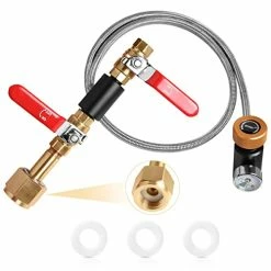 Deals ๐ CGA320 G1/2 CO2 Cylinder Refill Adapter Hose - CO2 Refill Adapter Fill Station Connector Kit,For Soda Maker Filling For Tank Bottle,36 Inch Hose Dual Valve With Gaugeโฆ ๐