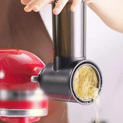 Hot Sale 🎁 Slicer Shredder Attachment For Kitchenaid Stand Mixer, Cofun Shredder Accessories,Kitchen Aid Mixer Assecories For Kitchenaid Mixer, Cheese Grater Attachment For Kitchenaid With 3 Blades White 🔥 -Small Appliance Parts Shop 41U4WUTC16L