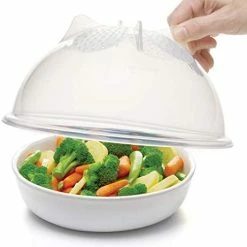 Coupon 😍 Progressive International Microwave Food Cover, 10.25 Inches, Gray 🌟 -Small Appliance Parts Shop 41VXTLBu 0L. AC