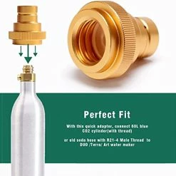 Cheapest ๐ Quick CO2 Adapter For Soda Water Compatible With DUO/Terra/Art Sparkling Water Maker Connecting Original Blue CO2 Cylinder With TR21-4 Male Thread Soda Maker Valve Refill Accessories ๐ฅฐ 8 Cheapest ๐ Quick CO2 Adapter For Soda Water Compatible With DUO/Terra/Art Sparkling Water Maker Connecting Original Blue CO2 Cylinder With TR21-4 Male Thread Soda Maker Valve Refill Accessories ๐ฅฐ -Small Appliance Parts Shop 41W4dBqGHCL