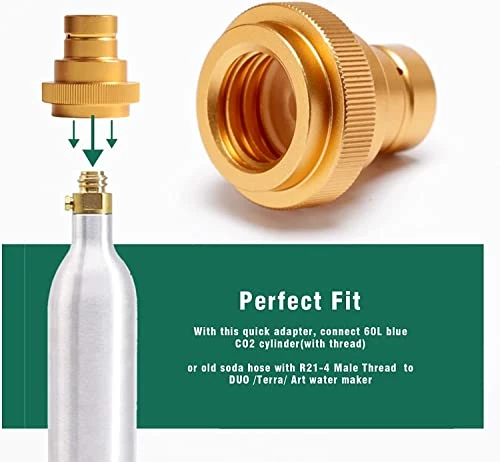 Cheapest ๐ Quick CO2 Adapter For Soda Water Compatible With DUO/Terra/Art Sparkling Water Maker Connecting Original Blue CO2 Cylinder With TR21-4 Male Thread Soda Maker Valve Refill Accessories ๐ฅฐ 5 Cheapest ๐ Quick CO2 Adapter For Soda Water Compatible With DUO/Terra/Art Sparkling Water Maker Connecting Original Blue CO2 Cylinder With TR21-4 Male Thread Soda Maker Valve Refill Accessories ๐ฅฐ - Image 3