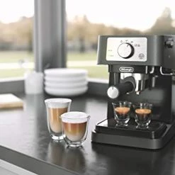 Top 10 👏 De'Longhi Stilosa Manual Espresso Machine, Latte & Cappuccino Maker, 15 Bar Pump Pressure + Manual Milk Frother Steam Wand, Black / Stainless, EC260BK 😍 -Small Appliance Parts Shop 41Xa40ebE0L
