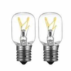Discount 👏 UP2WIN Light Bulb For Whirlpool Microwave - Microwave Light Bulb Fits For Whirlpool Maytag GE Amana Over The Range Hood Microwave, Dimmable With 125V 40W E17 Base, Kitchen Night Light, Repalce 8206232A (2) 🔔