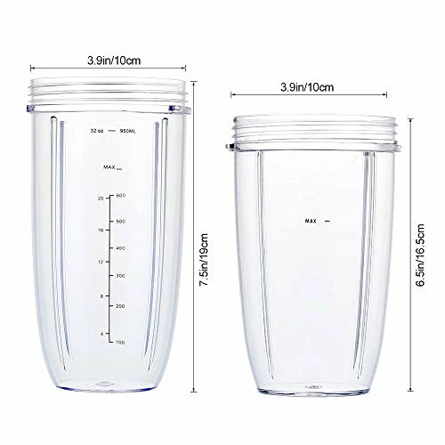 Promo 🤩 Blender Replacement Parts For Nutribullet, 32oz & 24oz Cups With Replacement Extractor Blade, Compatible With Nutri Bullet 600W/900W Blenders (3 PCS) Gray 🔥 4 Promo 🤩 Blender Replacement Parts For Nutribullet, 32oz & 24oz Cups With Replacement Extractor Blade, Compatible With Nutri Bullet 600W/900W Blenders (3 PCS) Gray 🔥 - Image 2