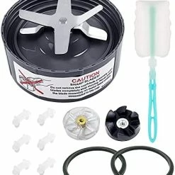 Top 10 🧨 12 Pieces Blade Replacement Parts For NutriBullet Blender Extractor Cross Blade, Gear Rubber Gasket And Shock Pad Compatible With NutriBullet 600W & Pro 900W Series 12 Pieces (1 X Extractor Blade) ❤️ -Small Appliance Parts Shop 41cErAcC9 L. AC