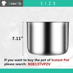 New ๐ ZoneFly Original 8Qt Power Cooker XL Replacement Inner Pot Stainless Steel Compatible With 8 Quart Power Pressure Cooker Model PPC772 (or #PPC772) PPC780 (or #PPC780) And WAL3 Stainless Steel Inner Pot Parts For 8qt โ 11 New ๐ ZoneFly Original 8Qt Power Cooker XL Replacement Inner Pot Stainless Steel Compatible With 8 Quart Power Pressure Cooker Model PPC772 (or #PPC772) PPC780 (or #PPC780) And WAL3 Stainless Steel Inner Pot Parts For 8qt โ -Small Appliance Parts Shop 41eKcM8RwUL