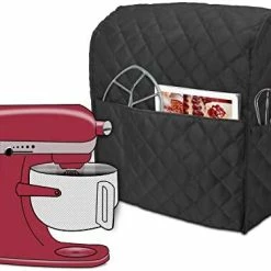 Buy ⌛ Luxja Dust Cover Compatible With 6-8 Quart Stand Mixer, Cloth Cover With Pockets For Stand Mixer And Extra Accessories (Compatible With 6-8 Quart Stand Mixer), Gray Dots 👍 -Small Appliance Parts Shop 41g4VktToL. AC
