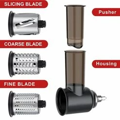 Hot Sale 🎁 Slicer Shredder Attachment For Kitchenaid Stand Mixer, Cofun Shredder Accessories,Kitchen Aid Mixer Assecories For Kitchenaid Mixer, Cheese Grater Attachment For Kitchenaid With 3 Blades White 🔥 -Small Appliance Parts Shop 41gvEldIjUL