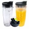 Coupon 😍 Replacement 24oz Nutri Ninja Blender Cup With Sip & Seal Lid For BL450 BL454 BL456 BL480 BL482 BL640 BL642 BL682 BN751 BN801 Foodi SS101 SS351 SS401 Ninja Blender Auto IQ Blade, 2-Pack 🛒 -Small Appliance Parts Shop 41hIsatcE9L
