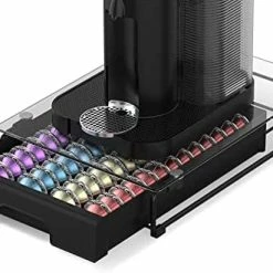 Best reviews of ❤️ EVERIE Crystal Tempered Glass Organizer Drawer Holder Compatible With Nespresso Vertuo Capsules, Compatible With 40 Big Or 52 Small Vertuoline Pods, 12'' Wide By 16.5'' Deep By 3.5'' High ✨ -Small Appliance Parts Shop 41hsOufG2GL. AC